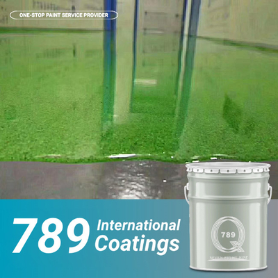 Colored Epoxy And Polyurethane Flooring Coating Withstand Heavy Traffic