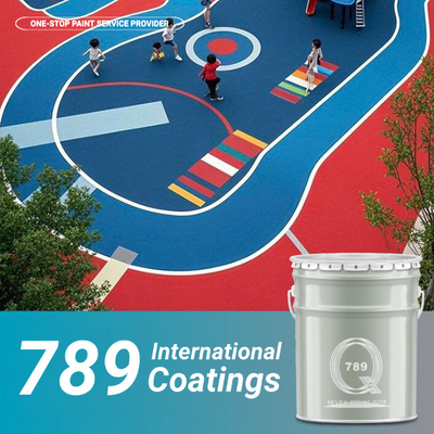 Interactive Colorful Plastic Playground Floor Paint , Environmental Protection Coating Non Slip