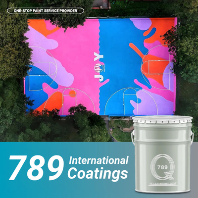 Elastic Pickleball Basketball Court Coating Polyurethane Low Density